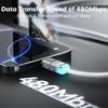 QOOVI Кабель USB C - USB Type C PD 240 Вт для зарядки ноутбука Macbook, быстрая зарядка для iPhone 16, Xiaomi, Samsung, шнур для зарядки