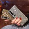 Чехол для телефона с сеткой и блестками, мягкий TPU + жесткий чехол для ПК для iPhone Samsung Huawei Honor Xiaomi Redmi