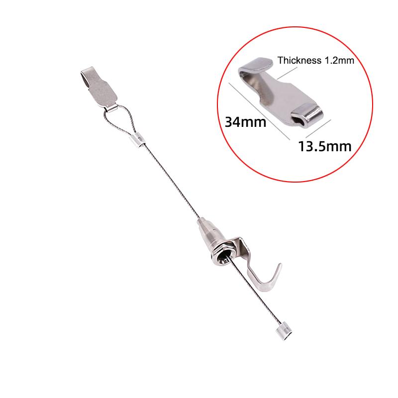 Picture Hanger Hooks Set Adjustable Stainless Steel Hanging Wire Kit for Hotel Lobby Wall Art Frame Display
