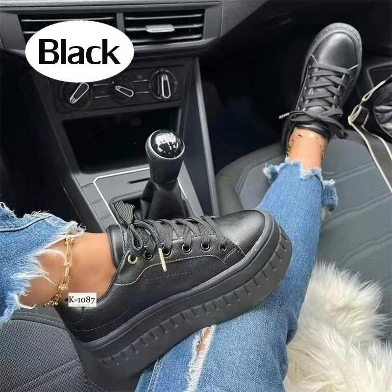 Новые женские модные кроссовки на платформе, туфли на шнуровке, женская обувь, кроссовки на танкетке для женщин, женская обувь