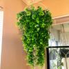 2 Pcs Artificial Hanging Plants with Perfect Elegant Leaf Touch, Perfect for All Perfect Holiday Scene Layout Decoration, Evergreen and Durable