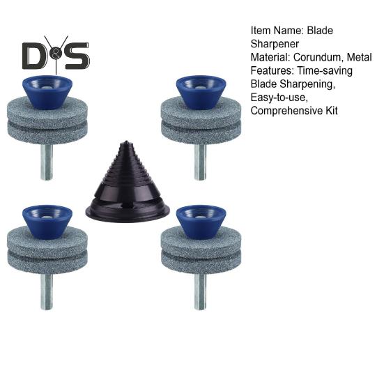 Точилка для лезвий газонокосилки с балансиром, износостойкие вращающиеся точилки для лезвий, точилка для тупых лезвий газонокосилки для любой ручной дрели