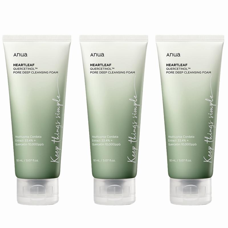 Anua Heartleaf Quercetinol Пенка для глубокого очищения пор 150 мл (3 варианта)