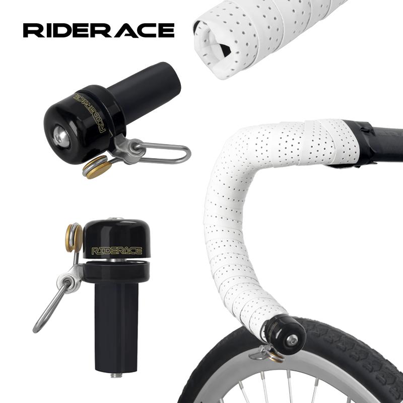RIDERACE Road Bike Bell Horn Copper Bicycle Handlebar Plug End Ring Clear Loud Sound Warning Alarm Safety Cycling Accessories