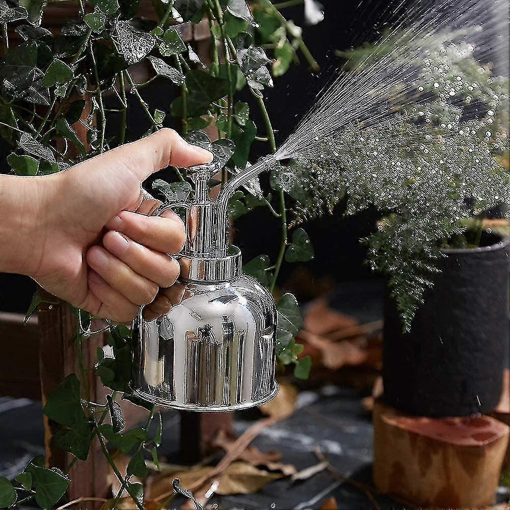 Stainless Steel Watering Can, Mini Plant Spray Mister 10oz/300ml Watering Pot For Outdoor Indoor Gardening Plant