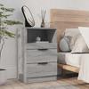 VidaXL Bedside Table Sonoma Grey Engineered Wood 817041