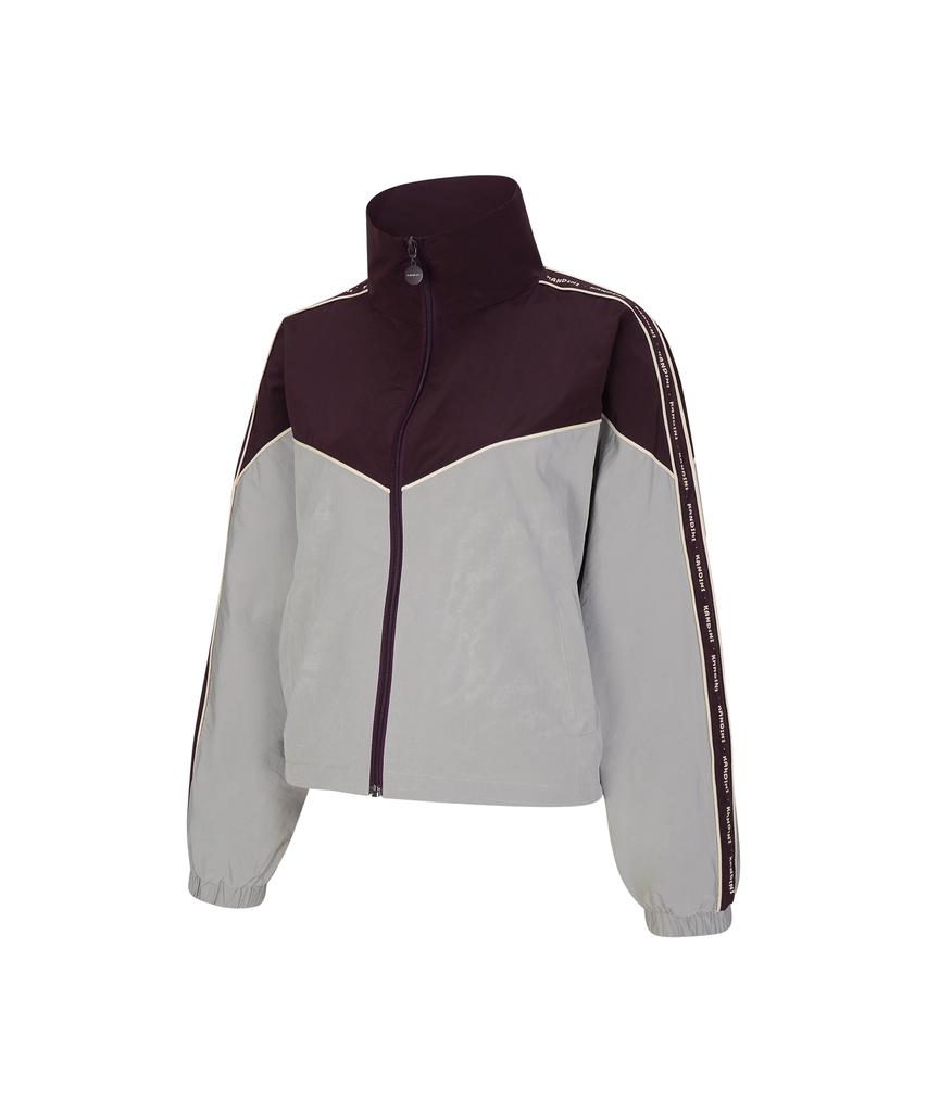 KANDINI Deep Purple V-Shape Windbreaker Jumper