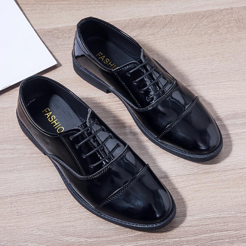 Business Leather Shoes Men's 2024 New Trend Versatile Men's Casual Shoes Leather Shoes Men's Non-slip Soft-soled Breathable Men's Leather Shoes