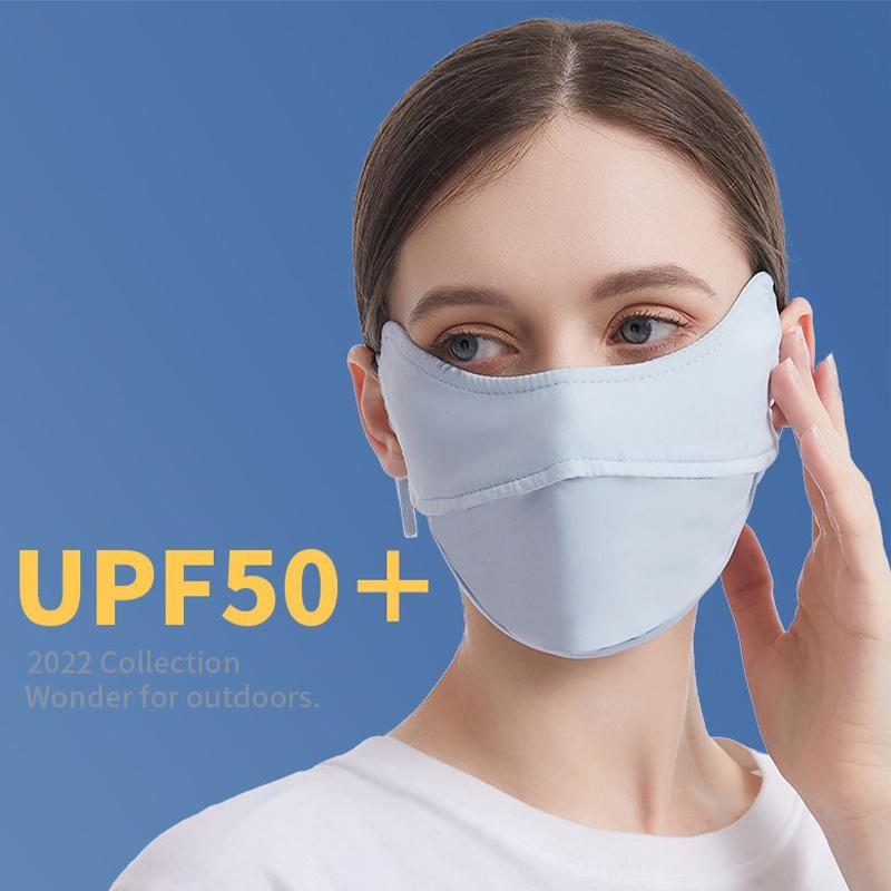 1 шт. Новая маска из ледяного шелка, солнцезащитная, для защиты глаз, солнцезащитная маска, летняя маска для защиты от УФ-лучей, шарф для езды, альпинизма