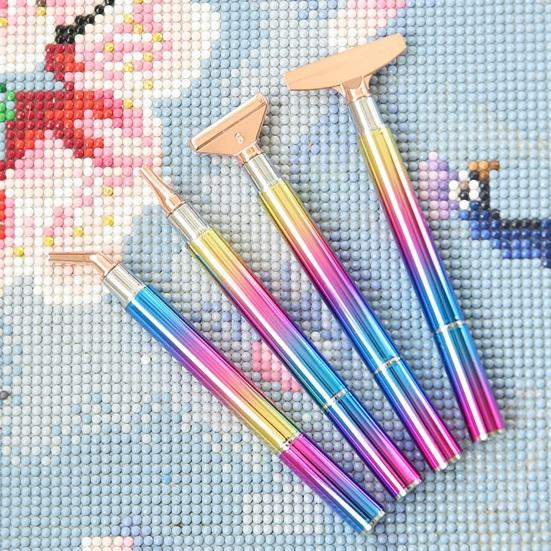 Красочный набор инструментов для алмазного искусства. Гладкая поверхность. Эргономичный, простой в использовании. Проекты «сделай сам». Ручки для рисования с бриллиантами из смолы ручной работы.