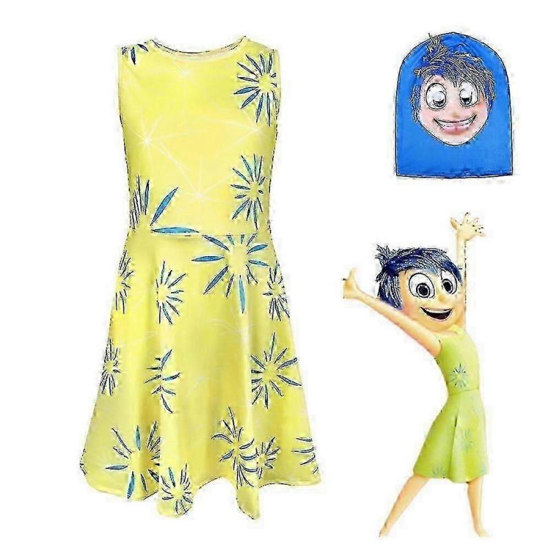 Inside Out 2 Cosplay Costume Party Fancy Dress Set Jumpsuit Bodysuit 0619 - DSW