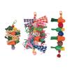 Parrot Chew Toys Set Birds Shredding Foraging Toys Bite Resistant Anxiety Reduction Cage Hanging