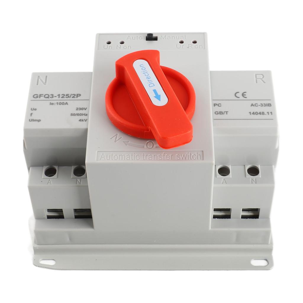 Двойной источник питания Автоматический переключатель АВР AC230V 100A 2P АВР Мини переключатель для генератора