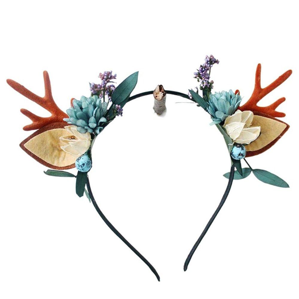 Make Up Flower Branch Hair Accessories Antlers Headband Korean Style Head Hoop Women Hair Band
