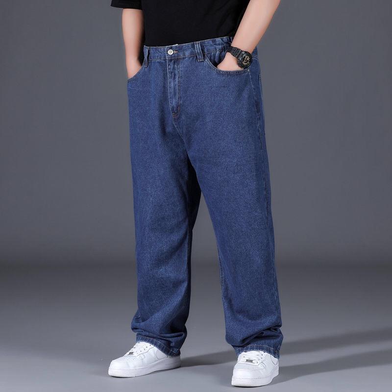 Pants for Men Oversize Jeans Men Streetwear Plus Size Cotton Loose Jeans Pants Casual Cargo Pants Breathable Big Fat Trousers