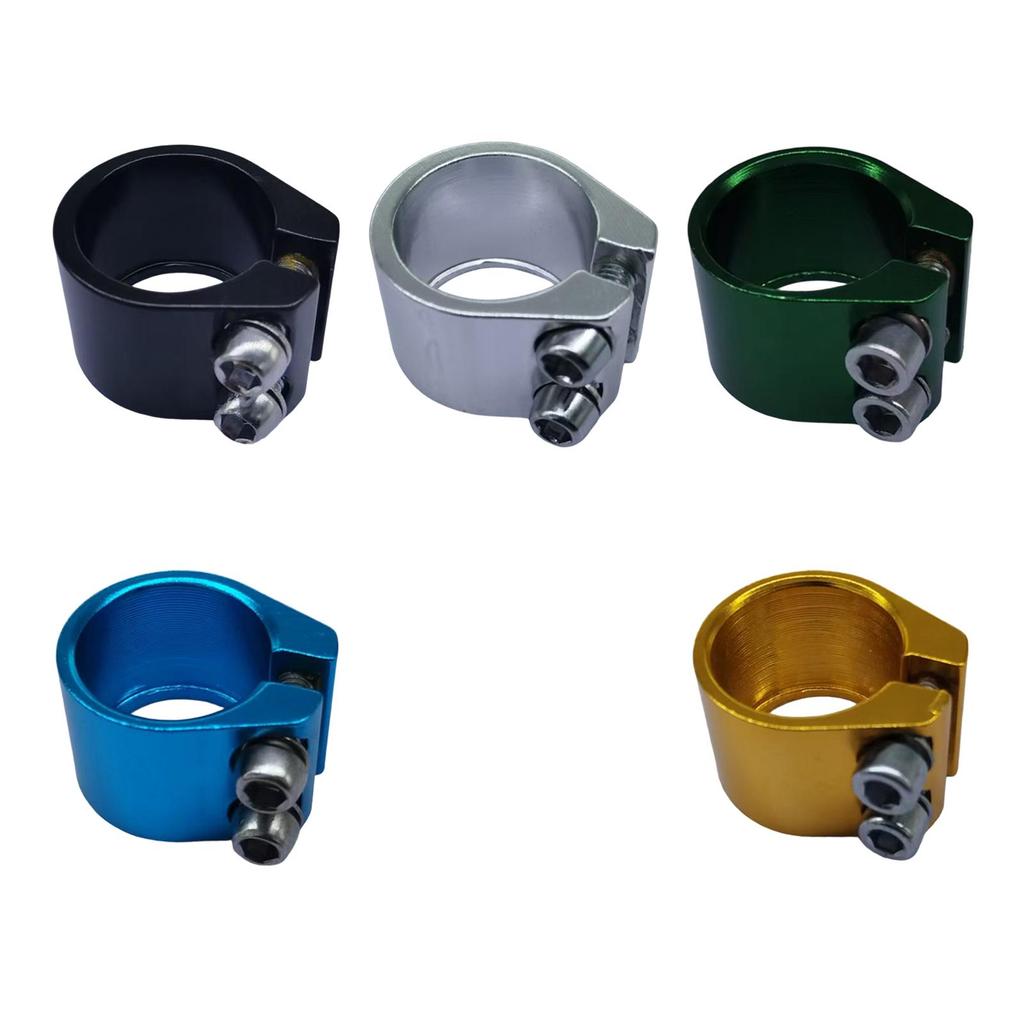 Bicycle Seat Tube Clamp 28.6 Mm High Performance Lightweight Cycling Spare Part Replace Aluminum Alloy Road Bike Seatpost Clamp