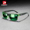 DUBERY New Square Polarized Sunglasses Men Fashion Green Mirror Shades Male UV Protection Driving Sport Sun Glasses for Men