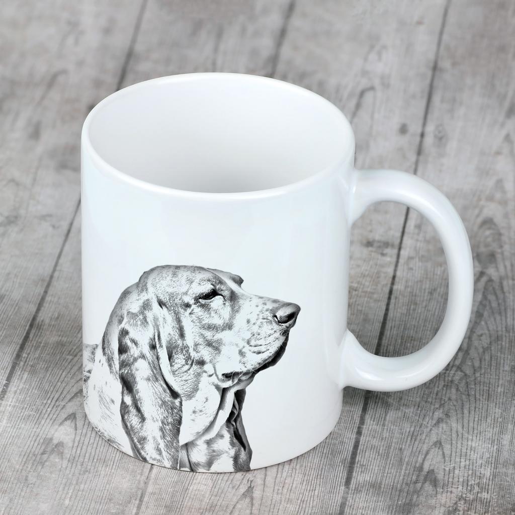 Basset Hound - cup with a dog, cheerful cup for a dog lover, personalized gift from the Art-Dog brand