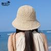 Летняя шляпа от солнца женская уличная повседневная панама, подчеркивающая лицо, маленькая панама от солнца, дорожная универсальная дышащая шляпа-ведро
