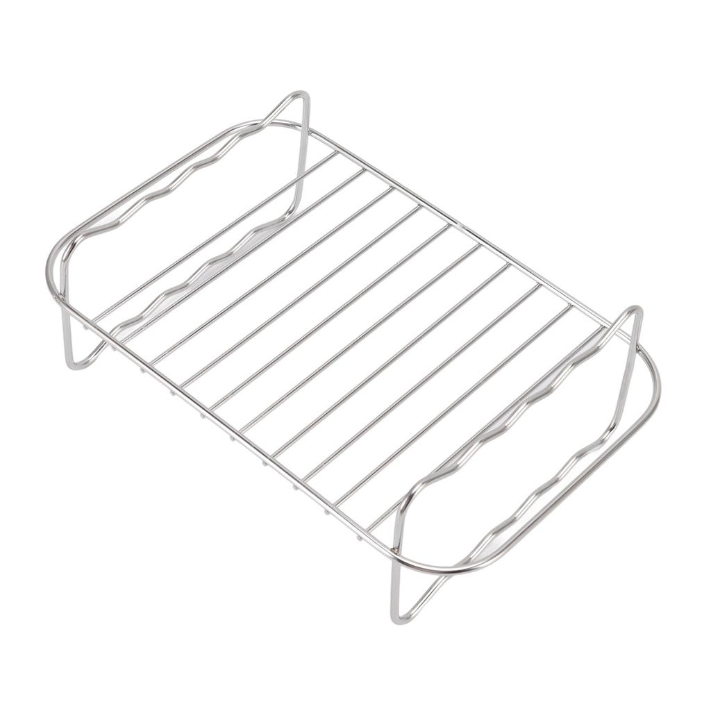 Fryer Rack Stainless Steel Rectangle Double Layer Fryer Accessory for NINJA FOOD 8QT Dual Basket