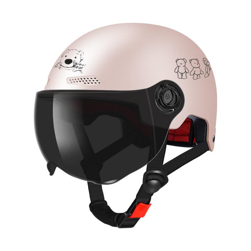 Велосипедный шлем Электромобиль Женский Осенне-зимний Теплый Мотоциклетный Мужской Защитный шлем Летний Четыре сезона Половина шлема