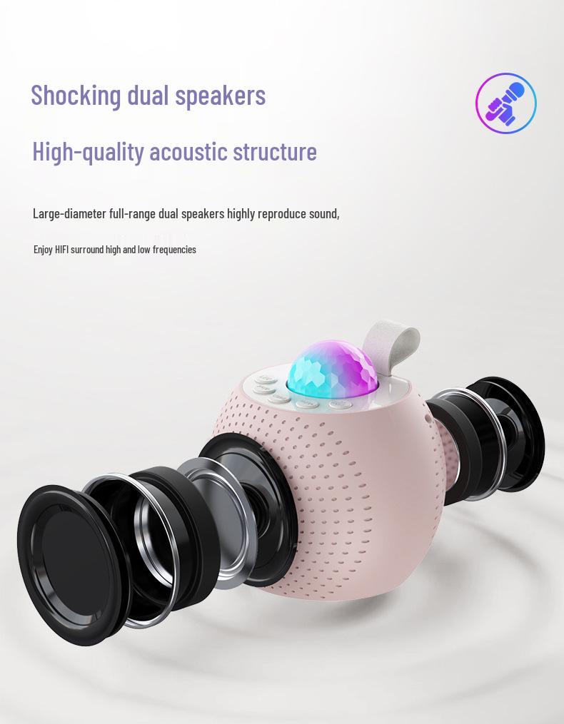 Z1 Портативная Bluetooth колонка и микрофон «все в одном» со светодиодной подсветкой