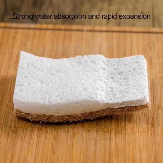 12 шт. натуральная кухонная губка с кокосовым скребком биоразлагаемая компостируемая целлюлозная губка для посуды домашняя кухня Essential