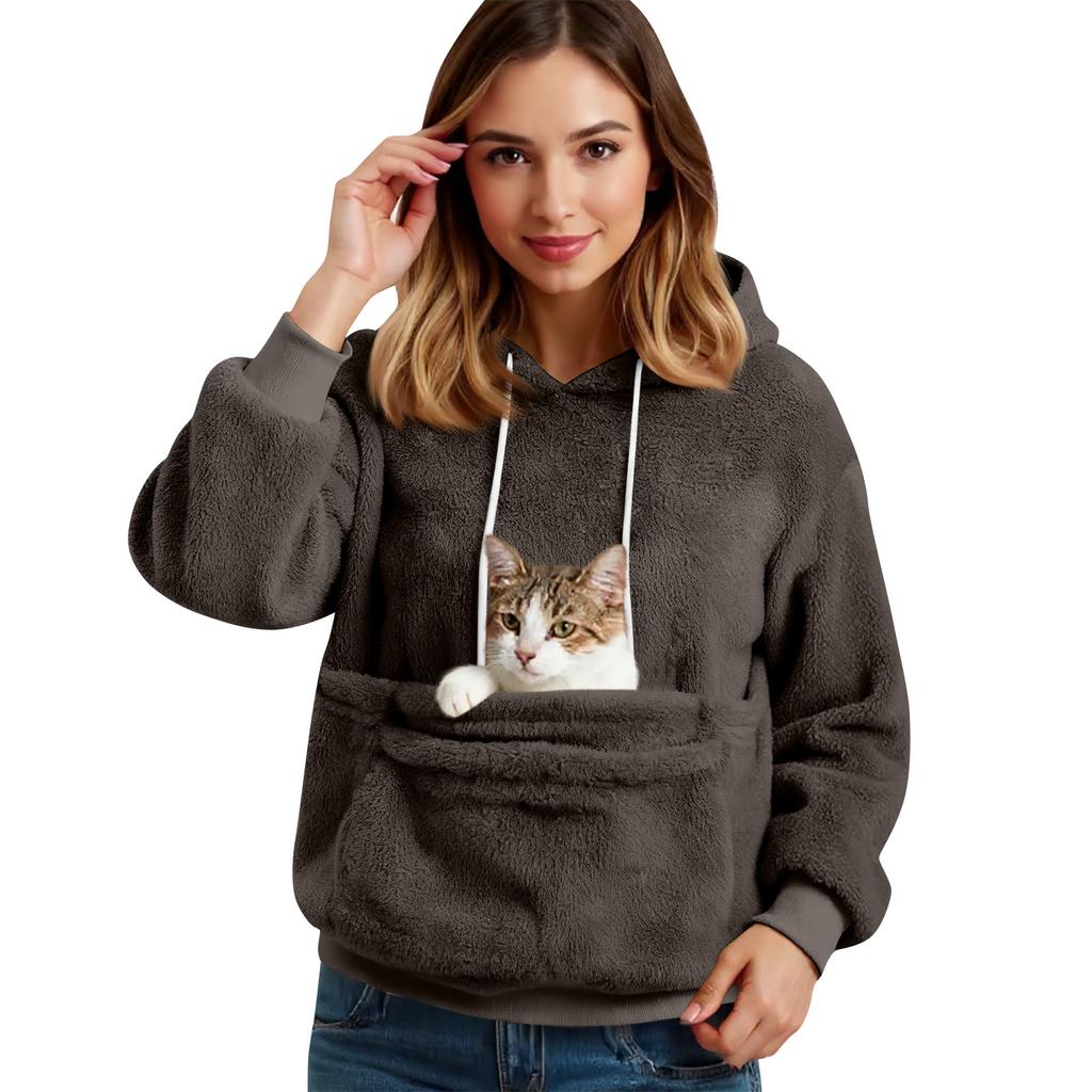 Женская мода однотонный с длинным рукавом повседневный пуловер топ со стойкой воротником