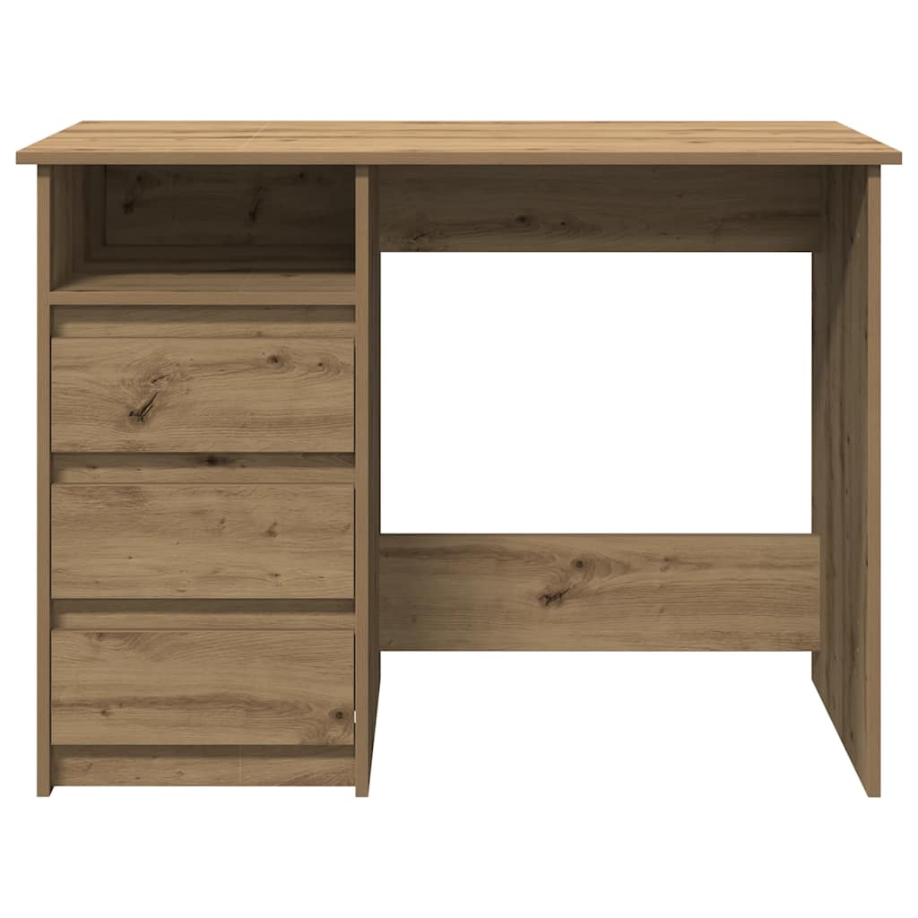 Vidaxl Biurko Artisan Oak 102X50X75 Cm Drewno Klejone