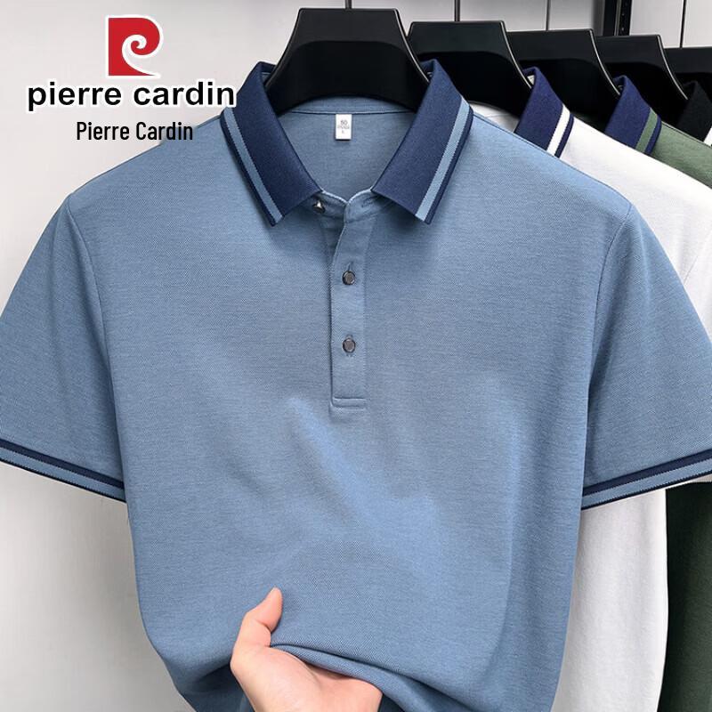 Pierre Cardin Мужская хлопковая футболка-поло с коротким рукавом
