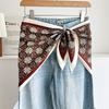 Satin Waist Triangle Scarf Belt Ethnic Style Shirt Extender Fashion Silk Scarf  Women's Fashion