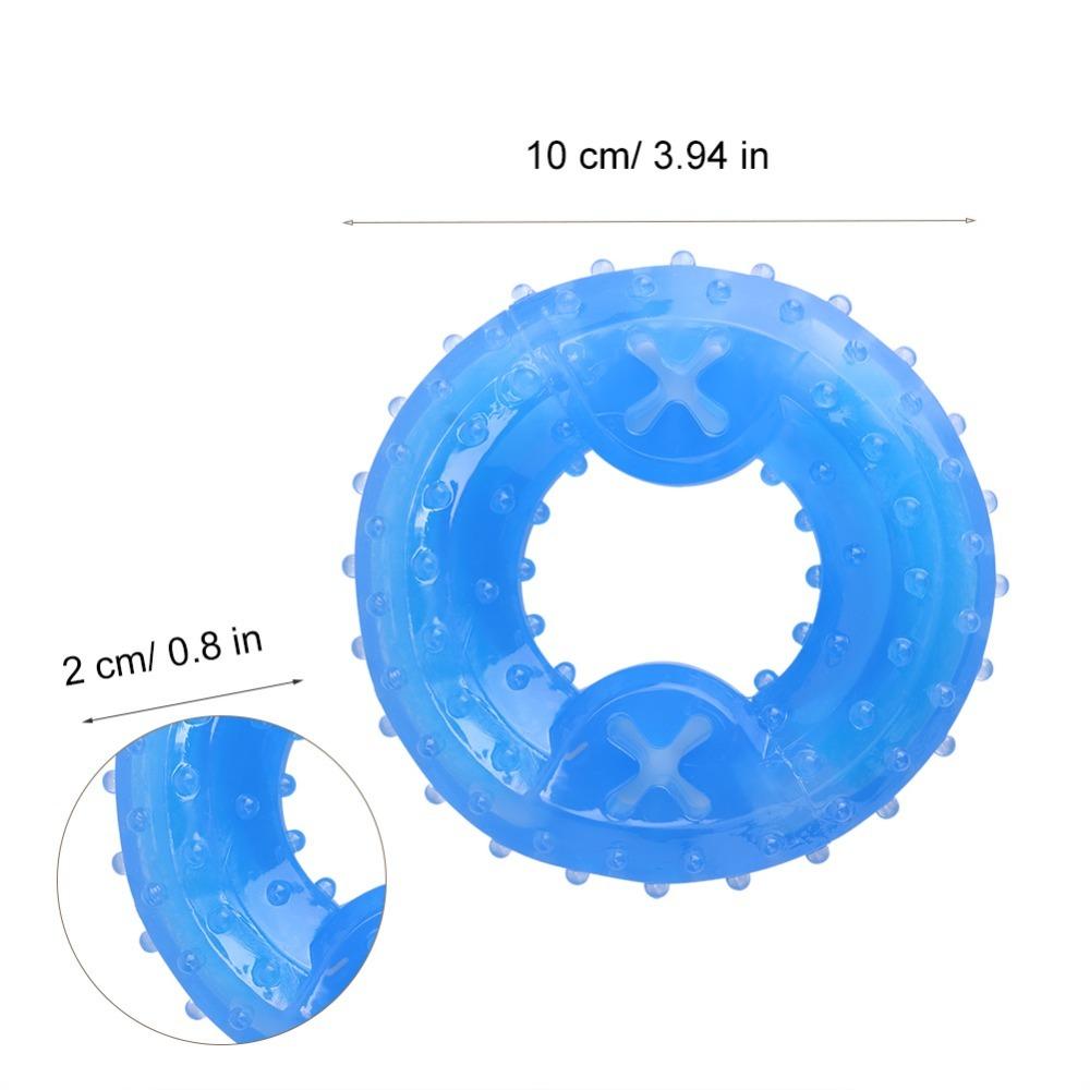 Soft Rubber Dog Cooling Toy circular Frozen Chew Toy Fun TPR Durable Toy Indoor Play