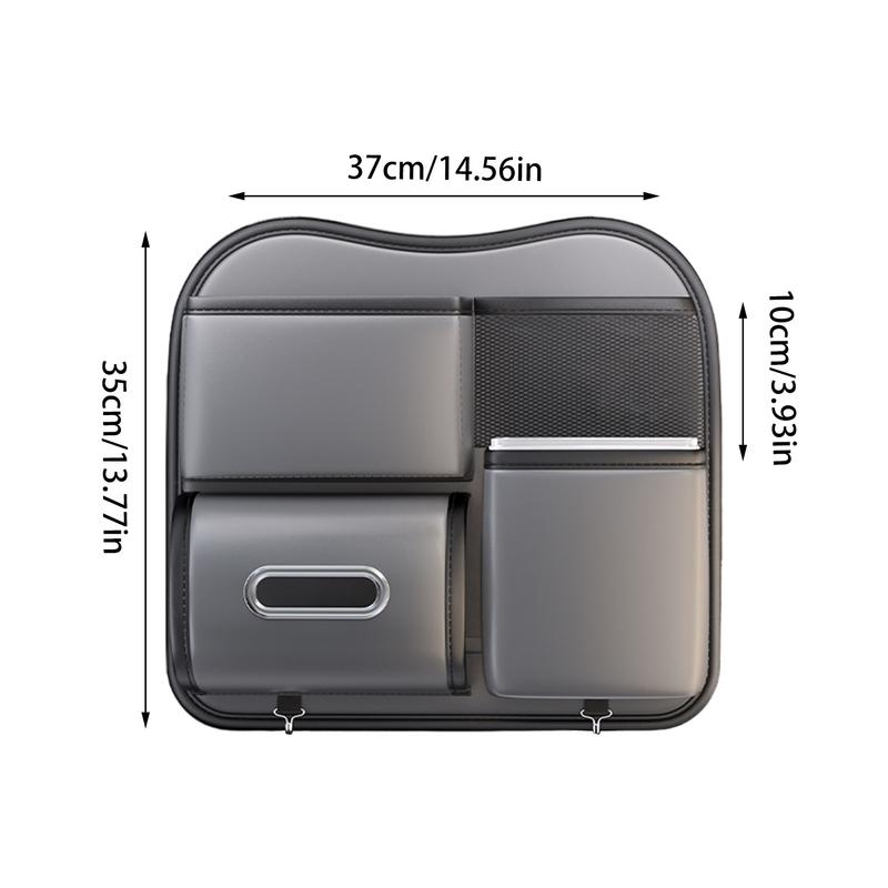 Органайзер для заднего сиденья автомобиля, контейнер для хранения салфеток на заднем сиденье автомобиля, автомобильный мусорный бак, кожаный автомобильный мусорный бак для автомобиля