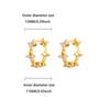Multi-style exquisite geometric butterfly inlaid with zircon earrings women's fashion retro temperament versatile