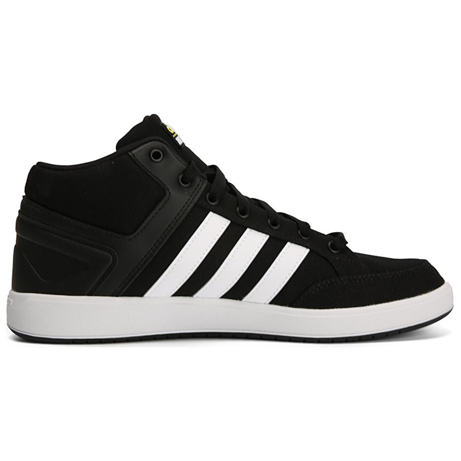 Adidas Cloudfoam All Court Comfortable Versatile Non-Slip Durable High-Top Tennis Shoes Men Sneakers Black B43873