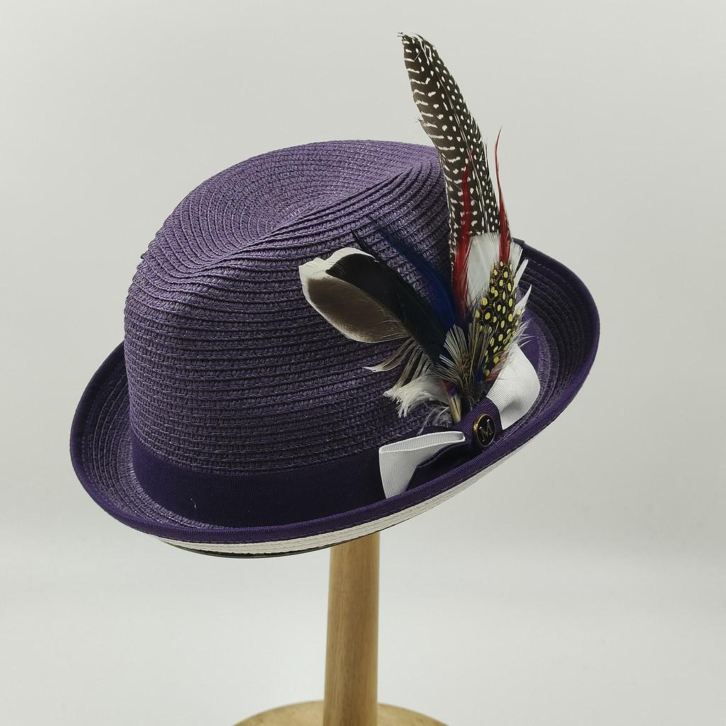 Three-dimensional Embroidery Handmade Straw Hat Western Cowboy Hat Men Cap Outdoor Women Hat Light Luxury