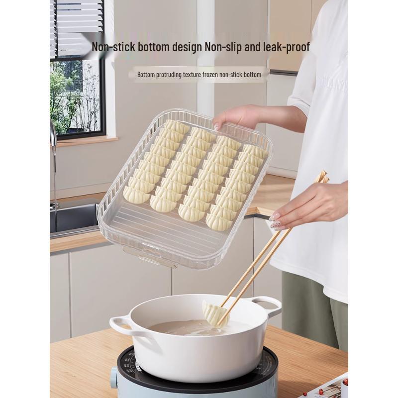 Контейнер для заморозки пельменей и вонтонов для сохранения свежести и быстрой заморозки лапши