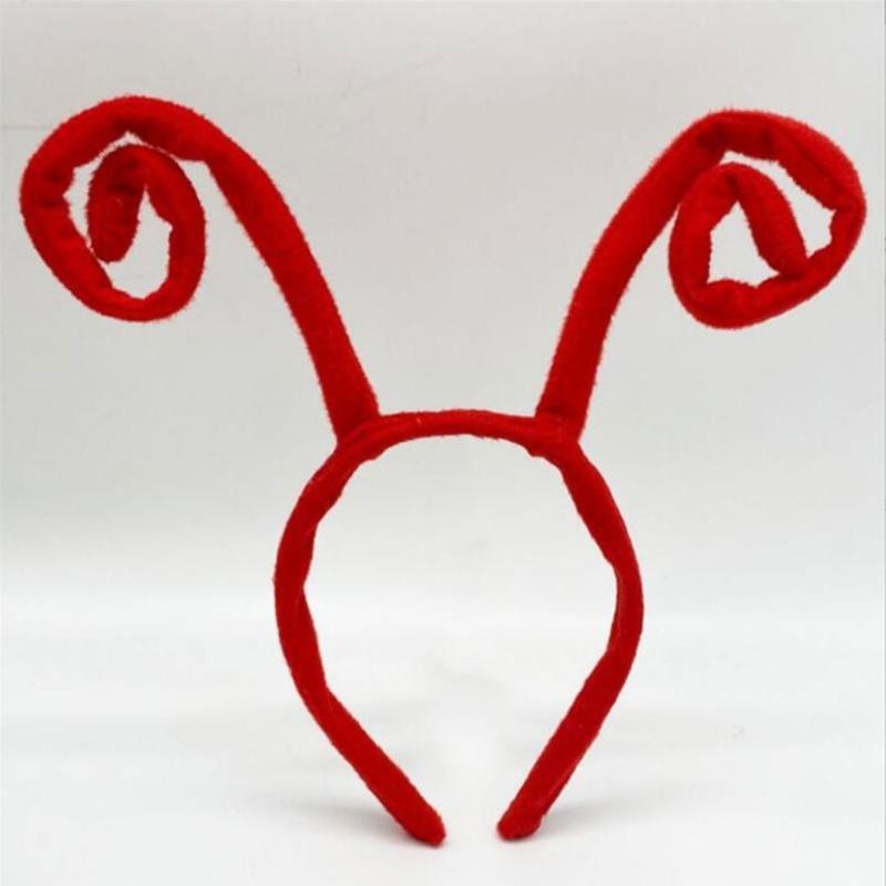 Butterfly Antenna Headband Velvet Bugs Hair Band Costume Headband for Halloween Cosplay Parties Costume Accessories