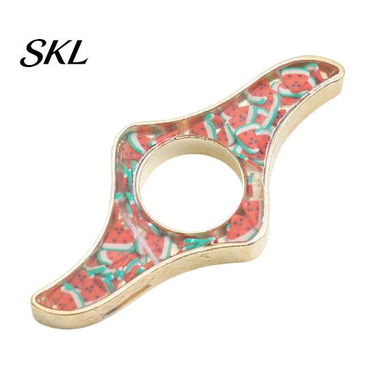 Eye-catching Glitter Bookmark Book Page Holder, Thumb Ring Holder for Reading, Smooth Edge Metal Opener Reading Accessory Students Readers