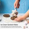 Ice Cream Sandwich Maker Tool Easy One-Handed Scoop Mold for Creative Ice-Cream Burger Making Multifunctional Cutting Tool for Kitchen Dessert Shop
