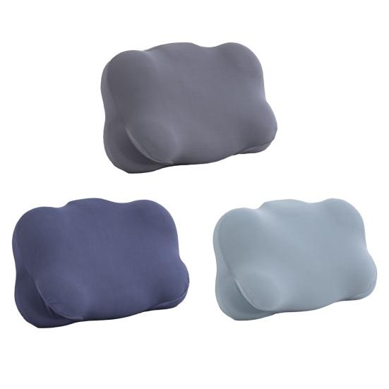 Эргономичная подушка для сна из пены с эффектом памяти, подушка-облако с контурным дизайном, подушка с двойной высотой для поддержки шеи с туннелями для рук для спящих на боку, спине, животе