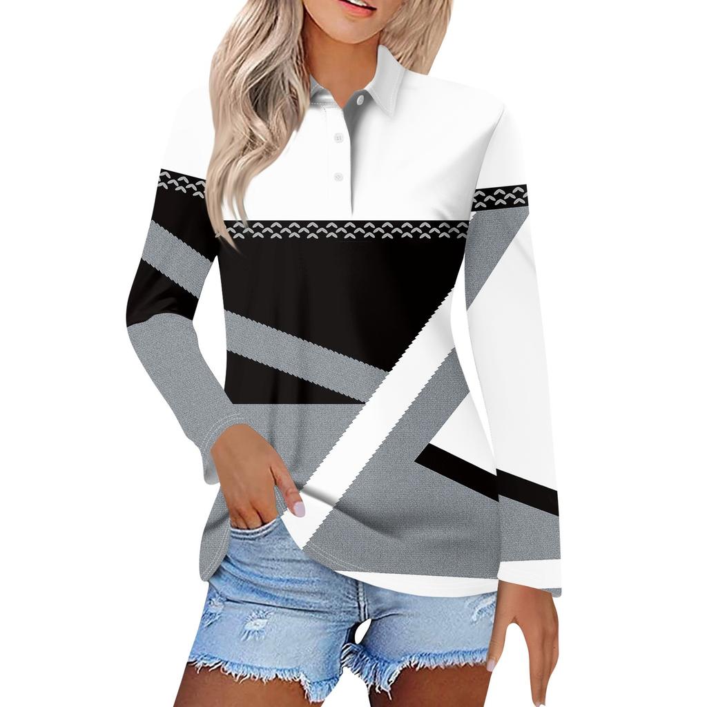 Женская модная повседневная рубашка с короткими рукавами и принтом с лацканами, женские топы на пуговицах