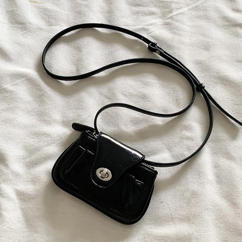 Мини-сумка через плечо из искусственной кожи, маленькая квадратная сумка-мессенджер, женская помада, кошелек для монет, сумка для хранения, откидная сумка на цепочке