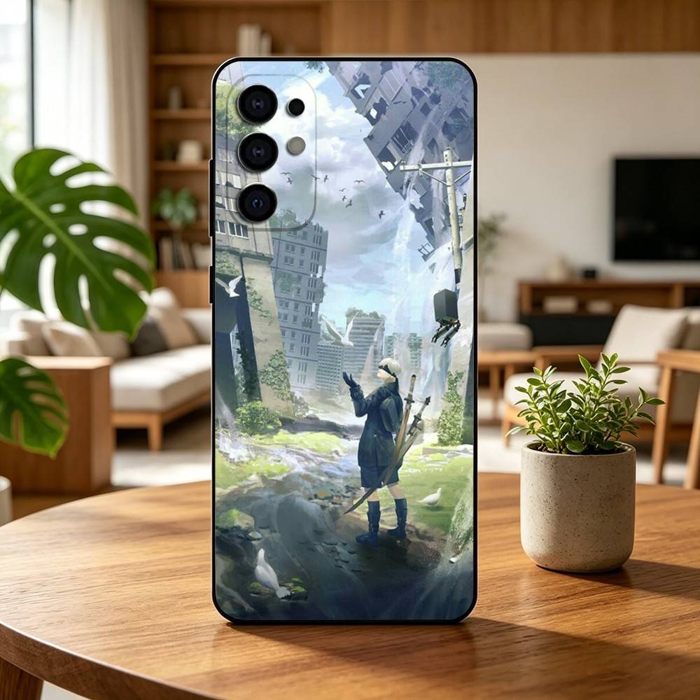 Чехол для телефона NieR A-Automata 2B 9s Для Samsung S25,S24,S21,S22,S23,S30,Ultra,S20,Plus,Fe,Мягкий силиконовый черный чехол