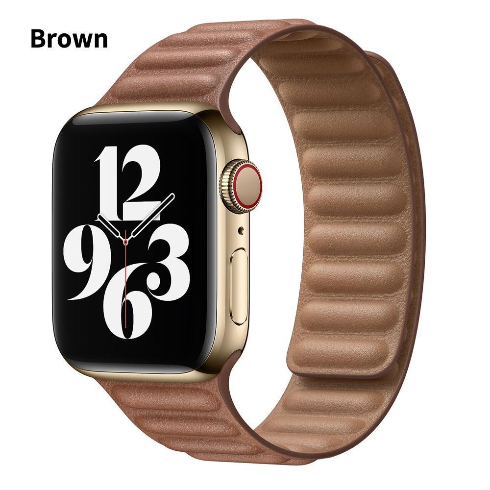 2023 Новый ремешок Link для Apple Watch 49 мм 44 мм 40 мм 41 мм 45 мм 42 мм 38 мм Магнитный браслет-петля для iWatch серии 3 5 4 SE 6 7 8 Ultra 49 мм ремешок