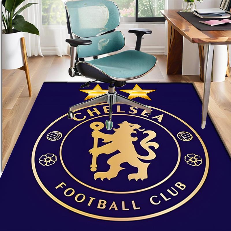 football club.C Pattern Rug, Indoor/Outdoor Mat, for Picnic, Gameroom, Bedroom, Office, Living Room, Home Decor Carpet, Birthday Gift