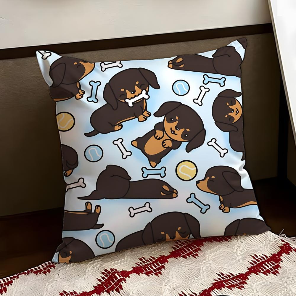 Stretchy Sausage dog Cushion Cover Reversible Soft Durable Pillow Cover Home  Car MultiScene Use for Daily Comfort