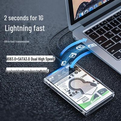 Прозрачный корпус для 2,5-дюймового SSD-накопителя USB-C 3.1 и USB 3.0