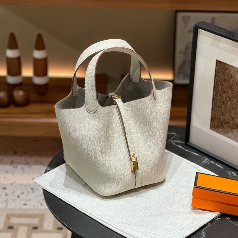 Новая женская сумка из натуральной кожи, кожа TOGO, кожа 1822 см, корзина для овощей, ручная сумка-ведро, Cross Border