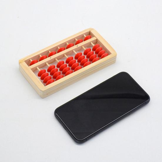 7 колонок, 5 бусин, деревянные счеты, легкие, с гладкими краями, портативные, без запаха, для детей, математический, арифметический, вычислительный инструмент, счетная рамка, образовательная для студентов